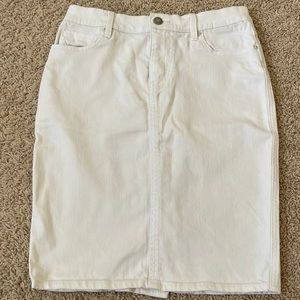 A/X White Jean skirt